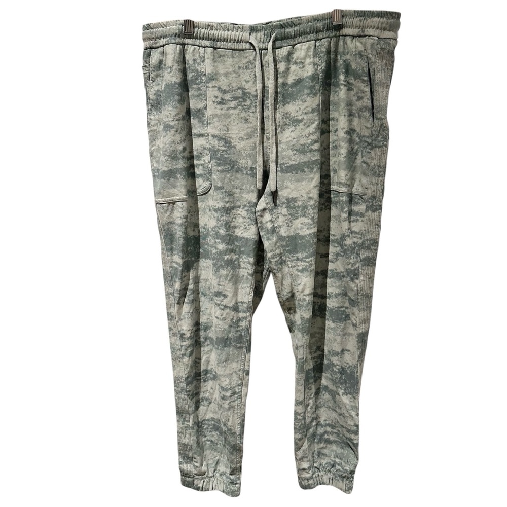 Athleta Farallon Jogger Fog Camo Coast Sweatpants Green Size XL